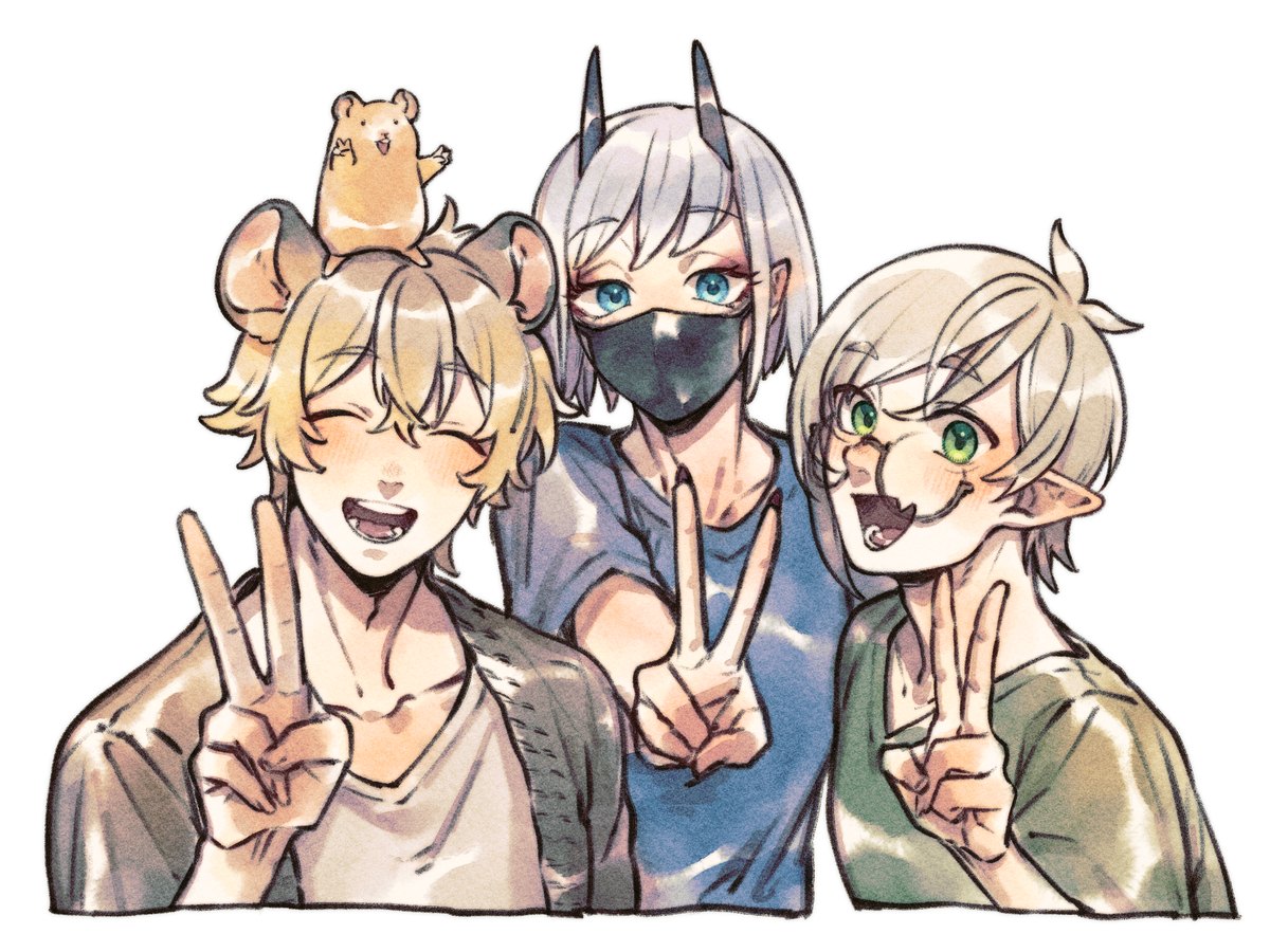 Kanoaの3人（くまのぶーさん・🍙名無透蒼・🧚あきよし。）